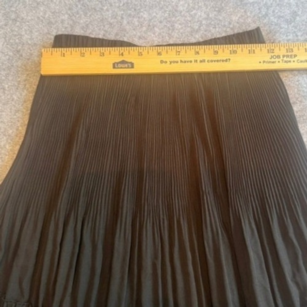 Dazy Pleated Tiered Maxi Skirt Womens Small Black Excellent Elastic Waist Boho - Picture 6 of 6